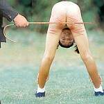 Japanese schoolgirl vicious bent over caning